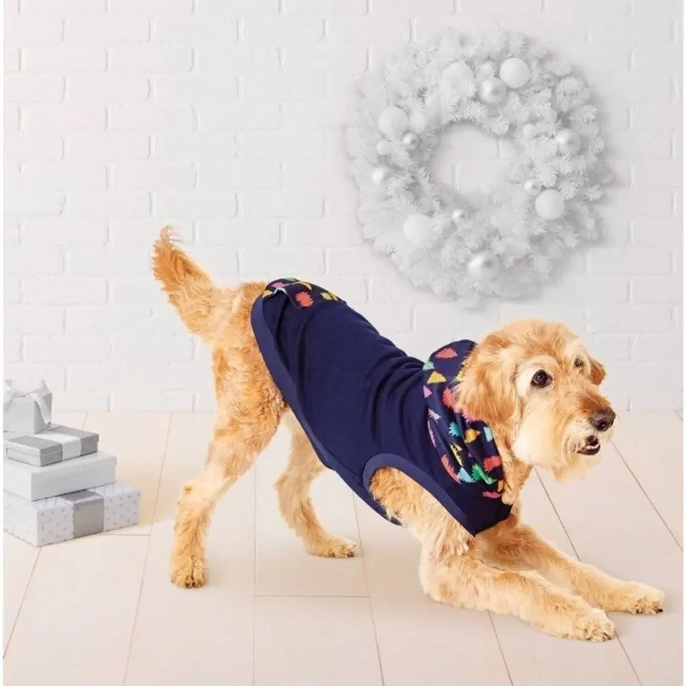 Wondershop Christmas Pet Pajamas Navy Blue Size Large